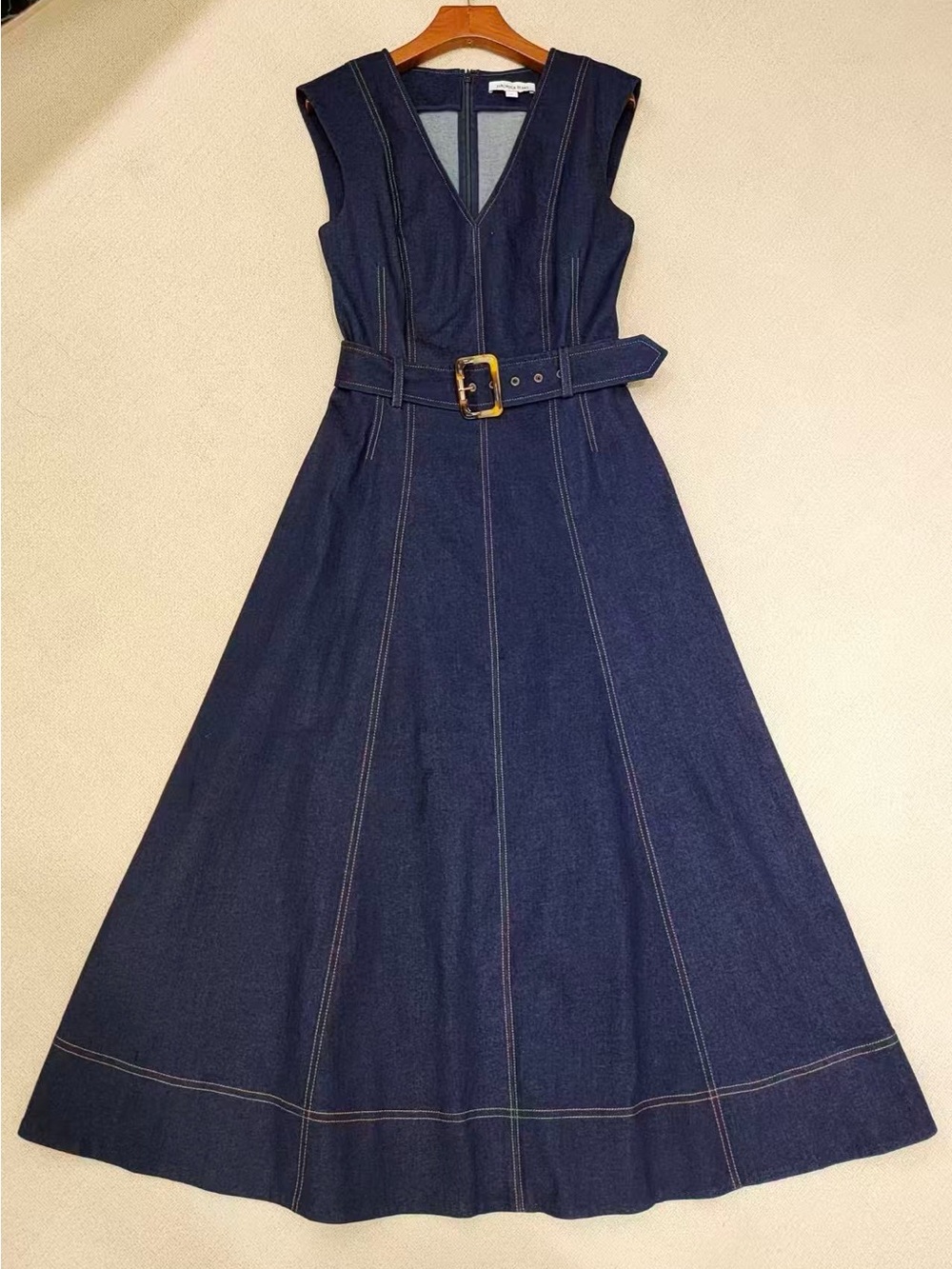 NWOT Veronica Beard Cosette Dress in Midnight Wash, Size US 0/2/4/6/8/10 - Picture 11 of 16
